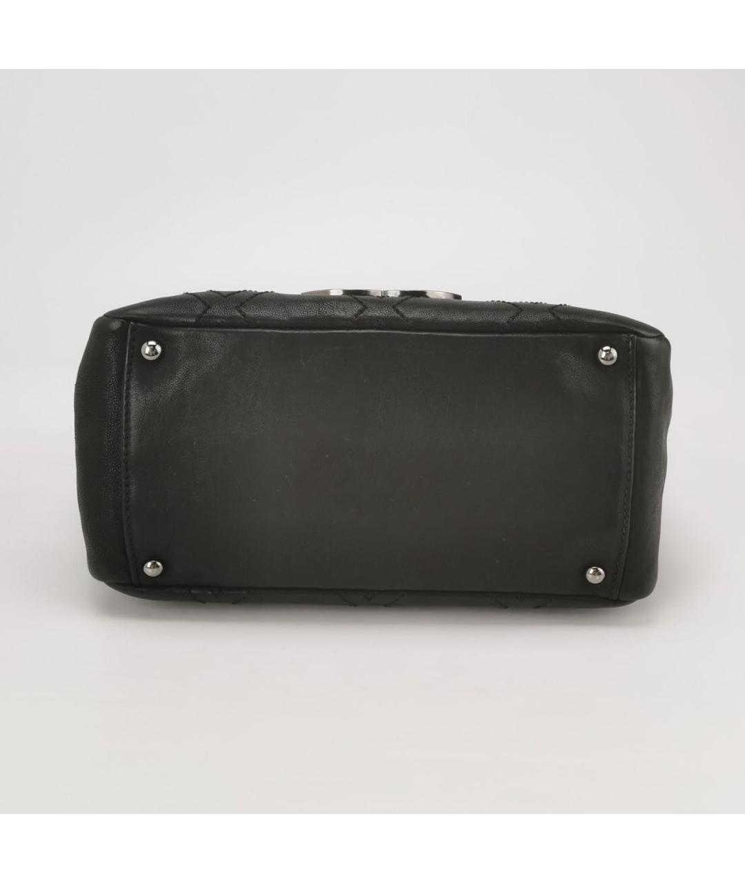 CHANEL Черная кожаная сумка через плечо, фото 4