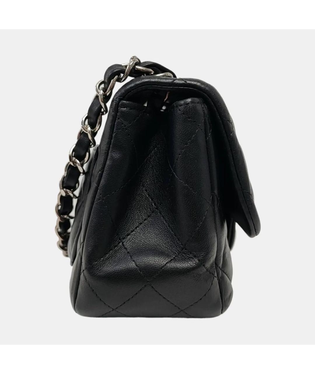 CHANEL Черная кожаная сумка через плечо, фото 3