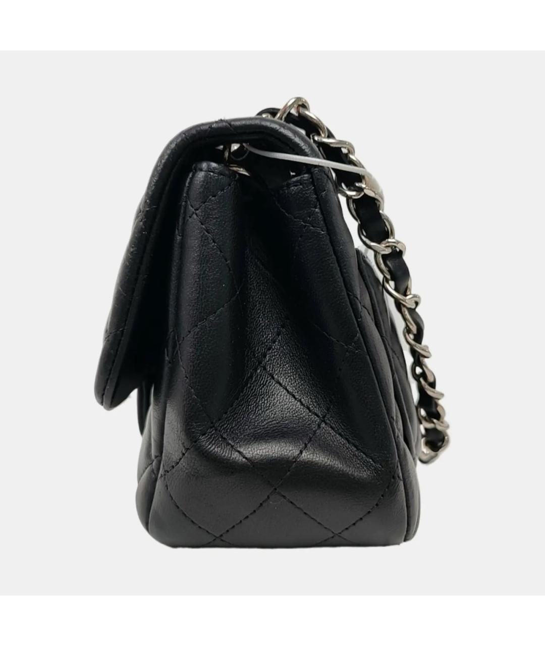 CHANEL Черная кожаная сумка через плечо, фото 2