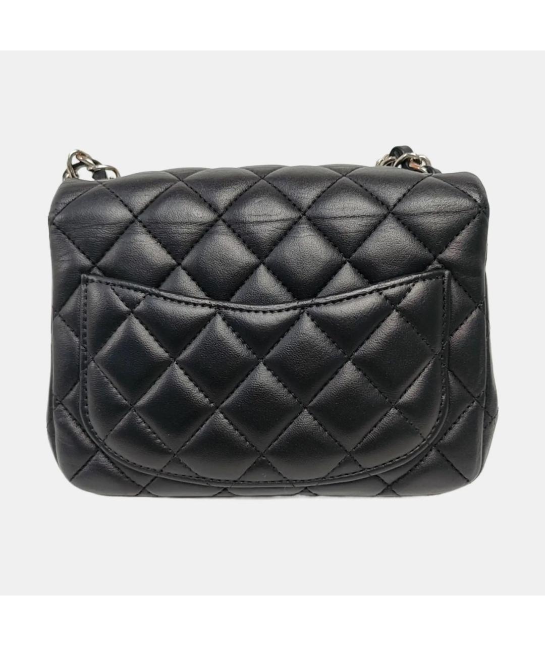 CHANEL Черная кожаная сумка через плечо, фото 4