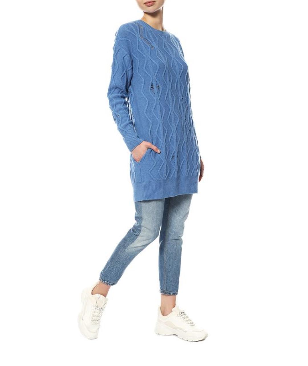 STELLA MCCARTNEY Голубой кашемировый джемпер / свитер, фото 4