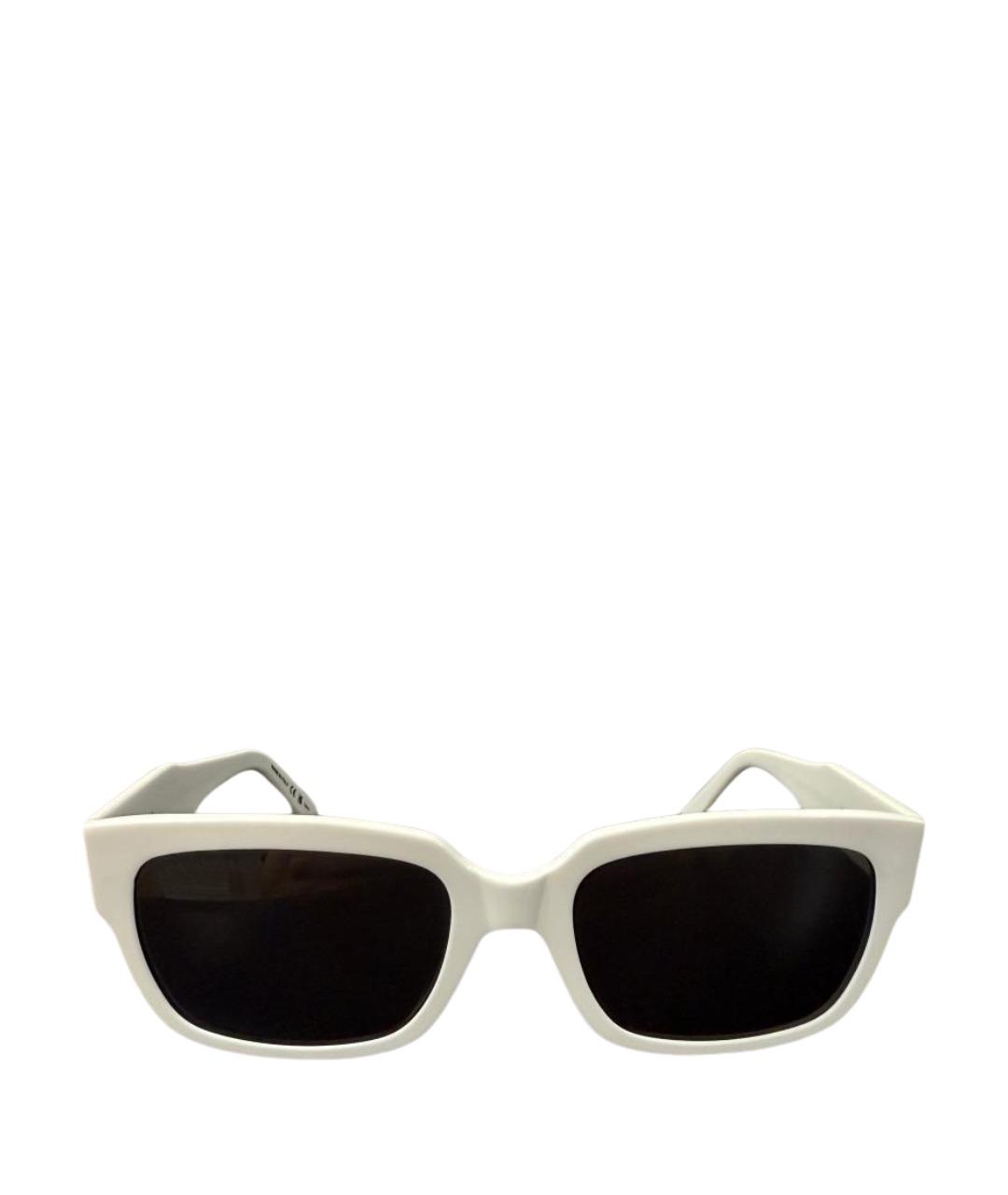 BALENCIAGA Белые пластиковые солнцезащитные очки, фото 1