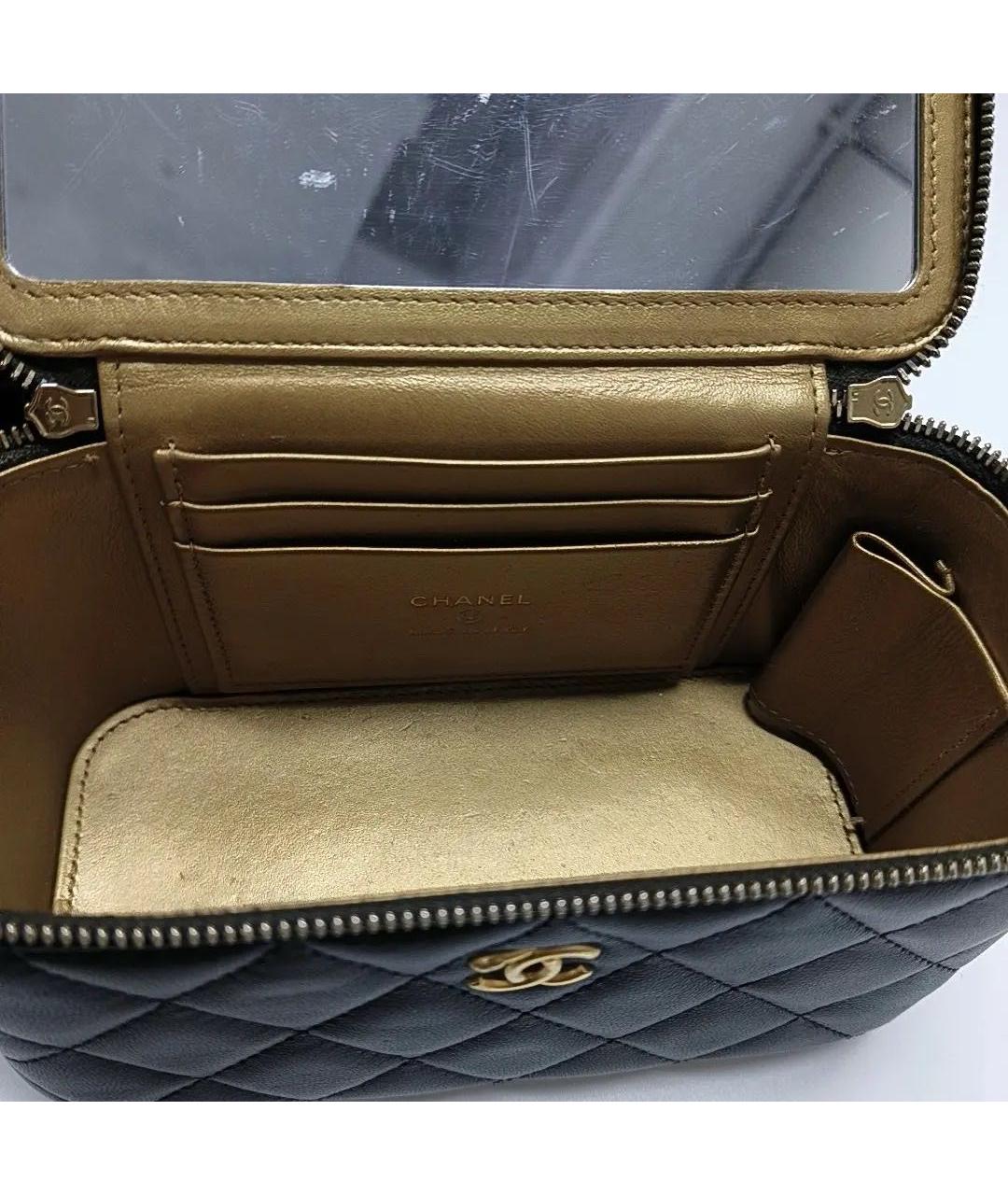 CHANEL Черная кожаная сумка через плечо, фото 5