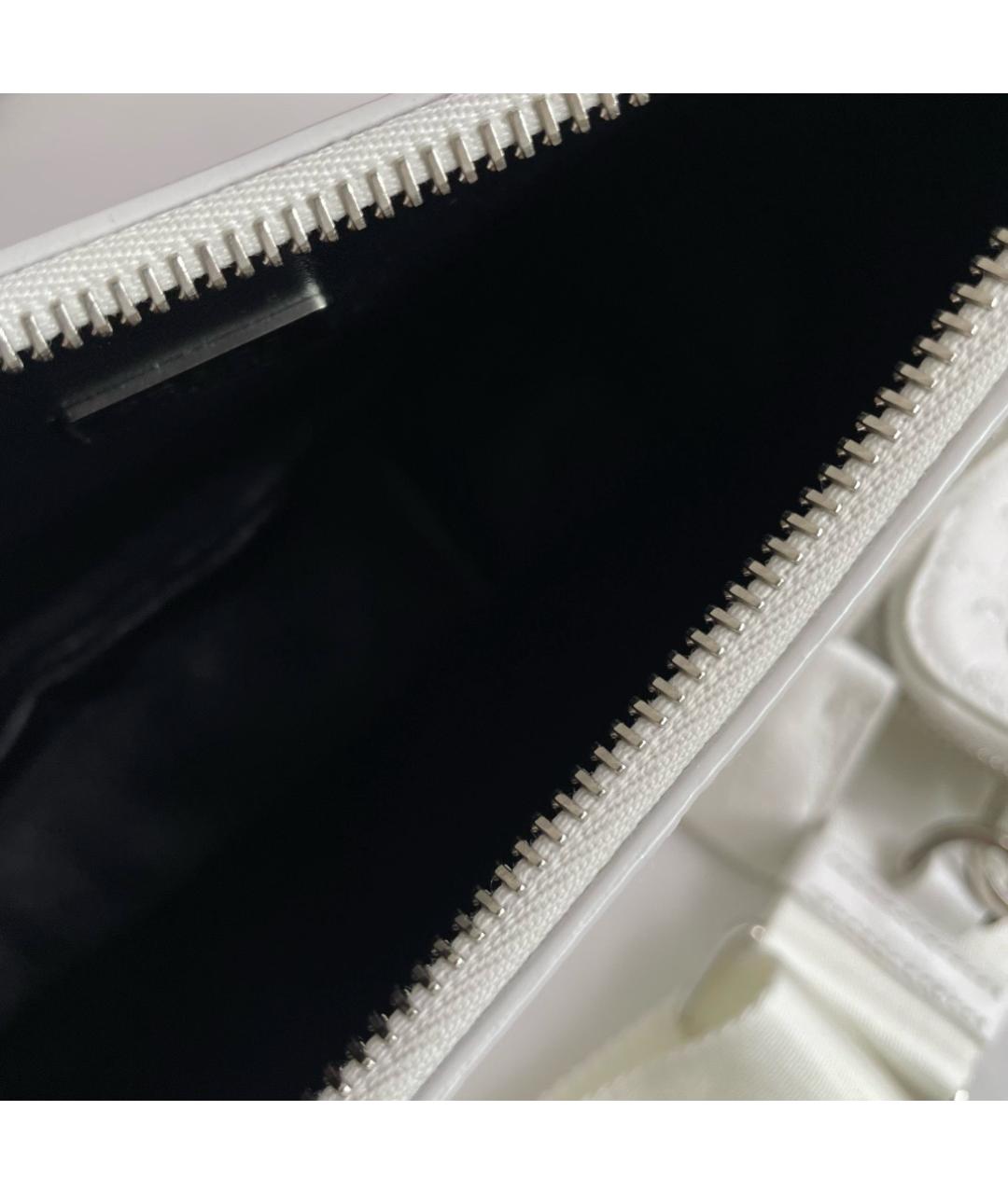 PRADA Белая сумка через плечо из экзотической кожи, фото 7