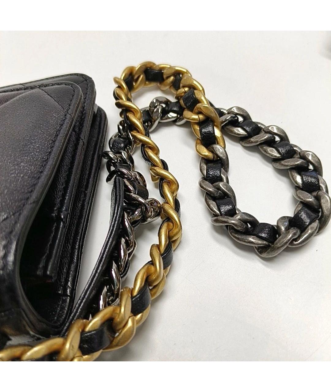 CHANEL Черная кожаная сумка через плечо, фото 8