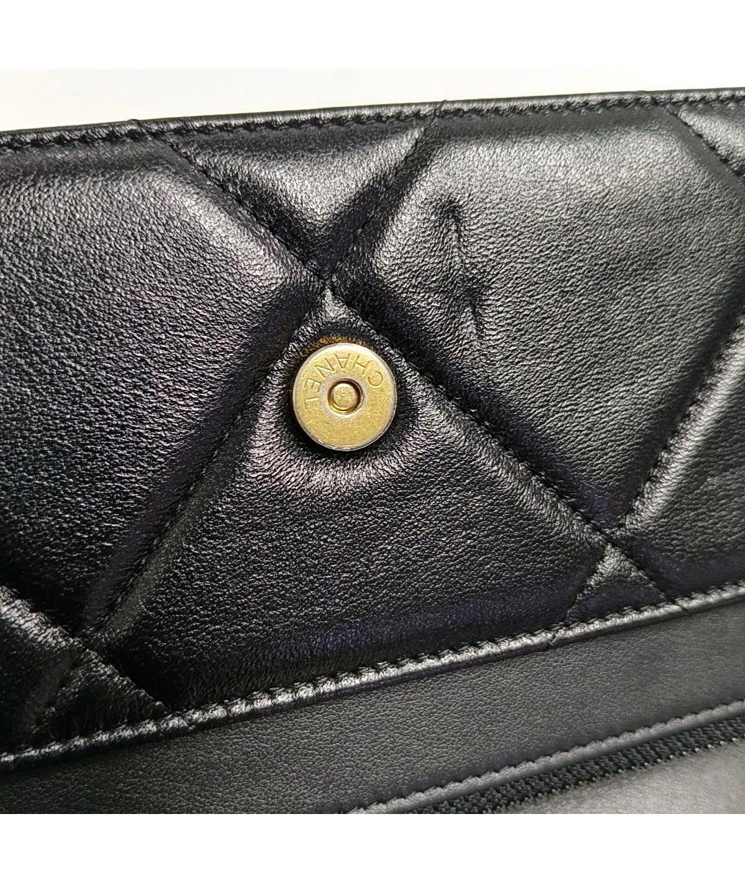 CHANEL Черная кожаная сумка через плечо, фото 7