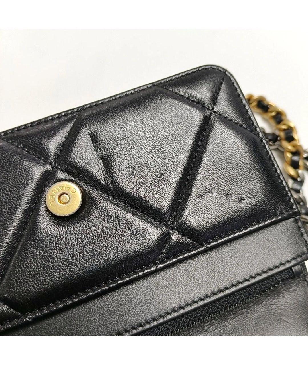 CHANEL Черная кожаная сумка через плечо, фото 6