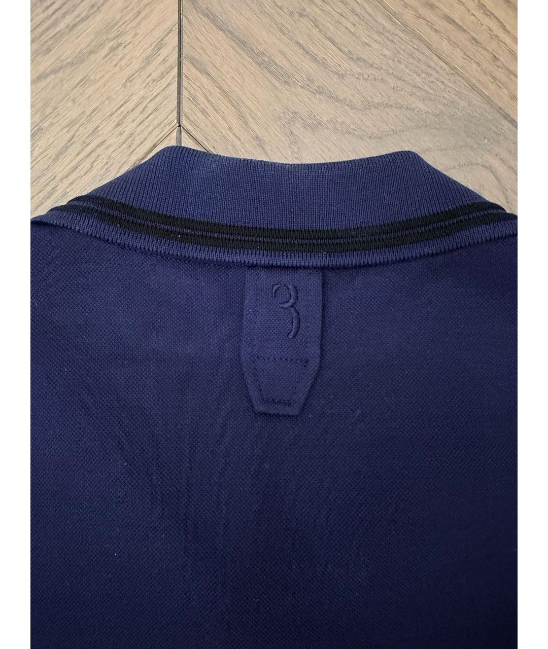 BILLIONAIRE Синее поло с коротким рукавом, фото 5