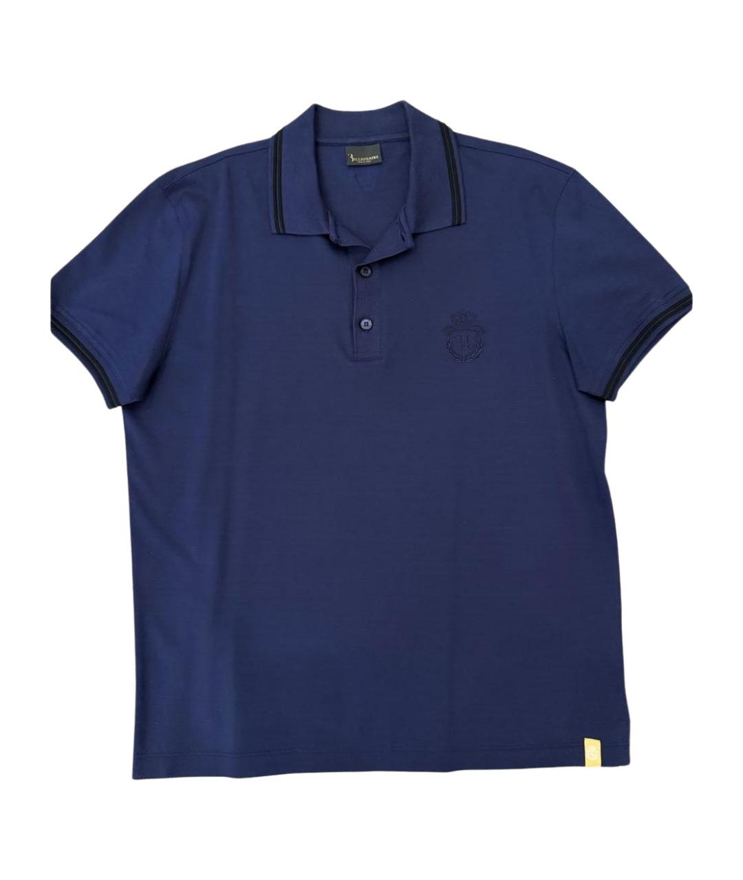 BILLIONAIRE Синее поло с коротким рукавом, фото 1