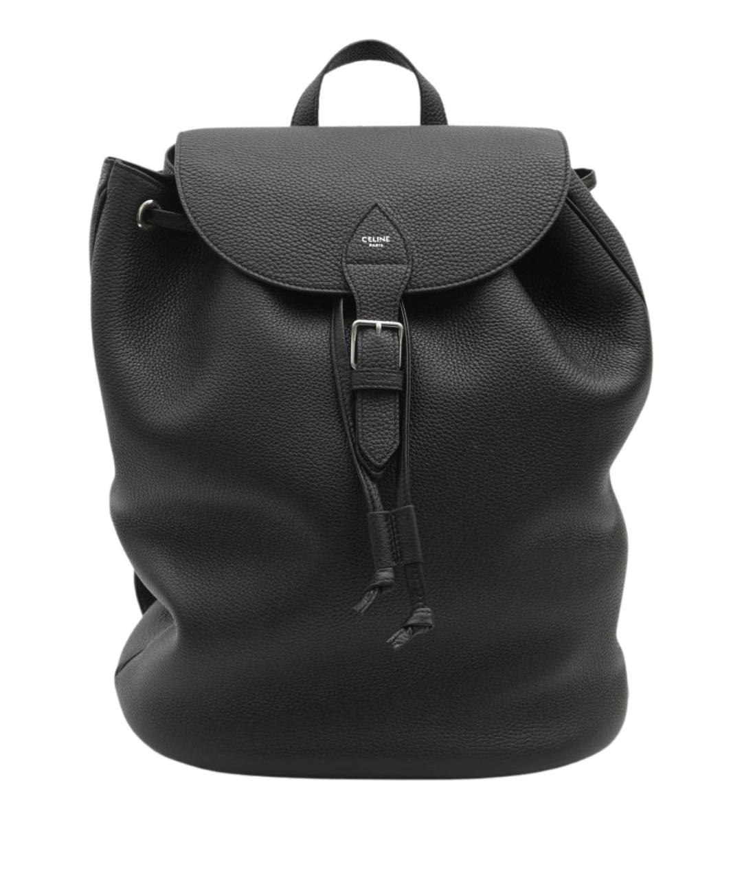 CELINE Черный кожаный рюкзак, фото 1