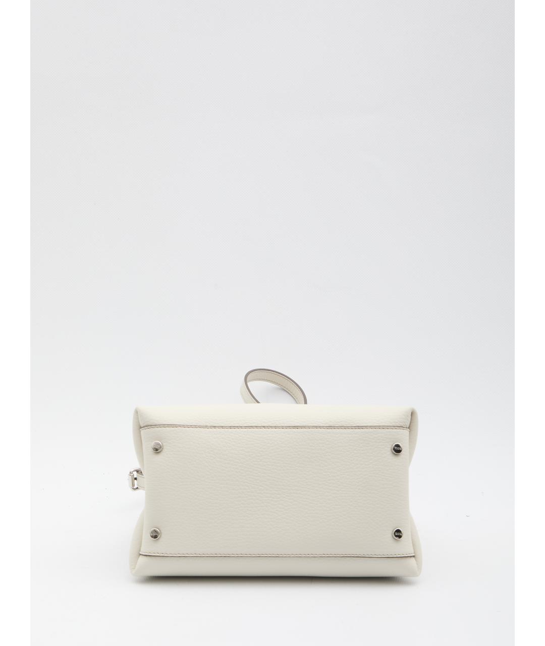 TOD'S Белая кожаная сумка через плечо, фото 3