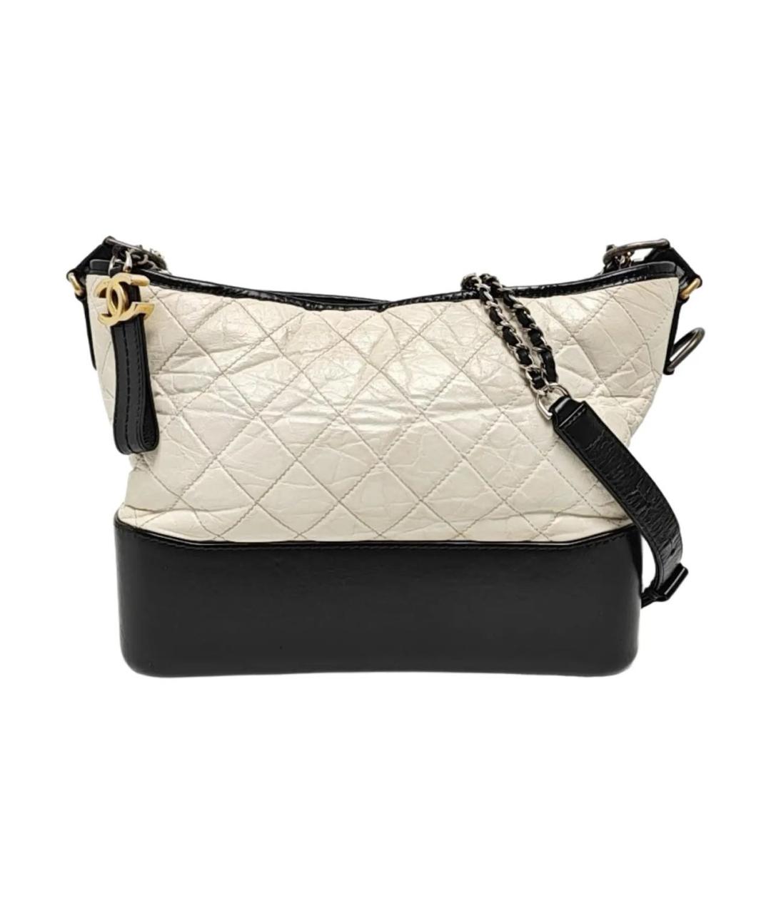 CHANEL Белая кожаная сумка через плечо, фото 1