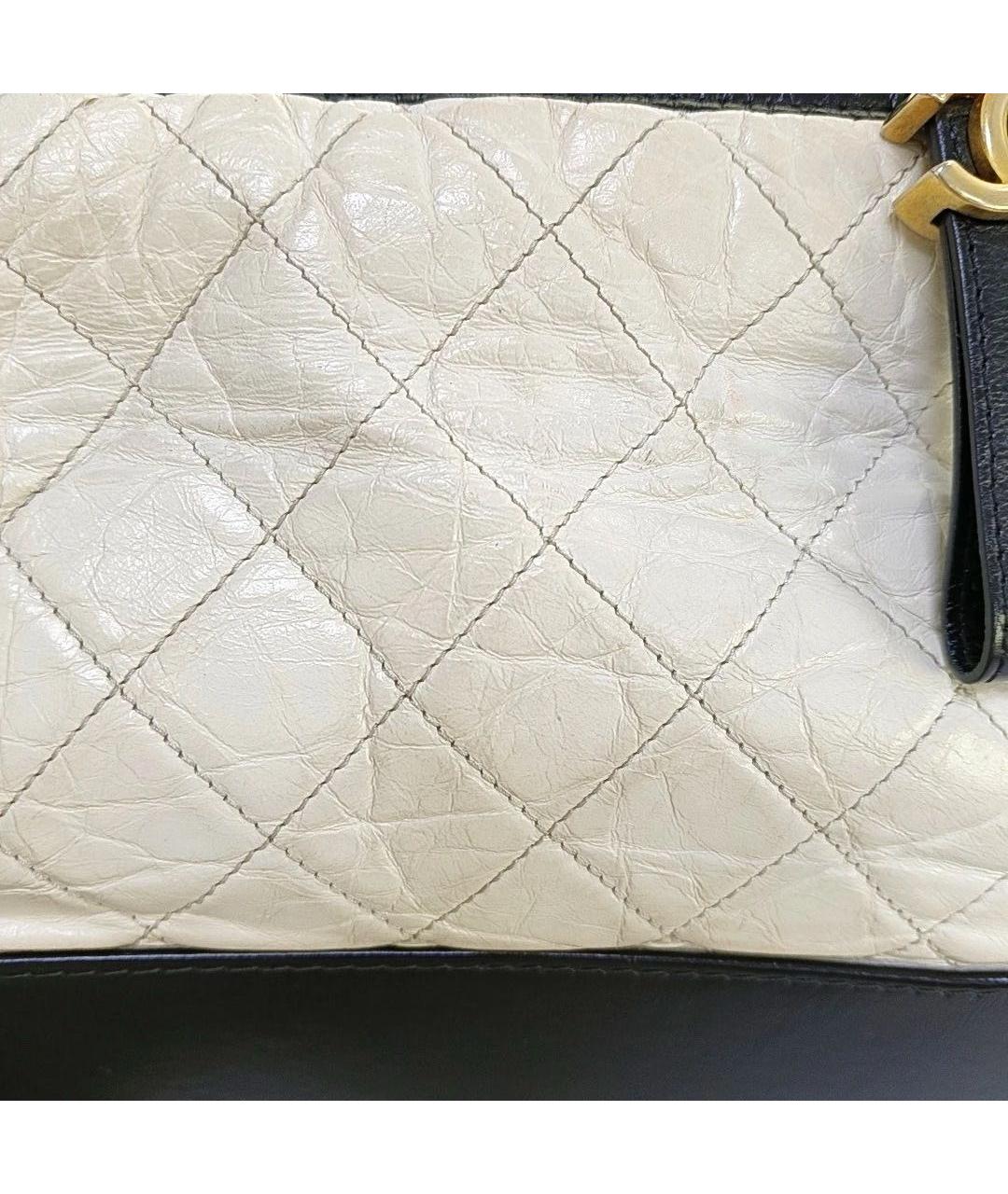 CHANEL Белая кожаная сумка через плечо, фото 6