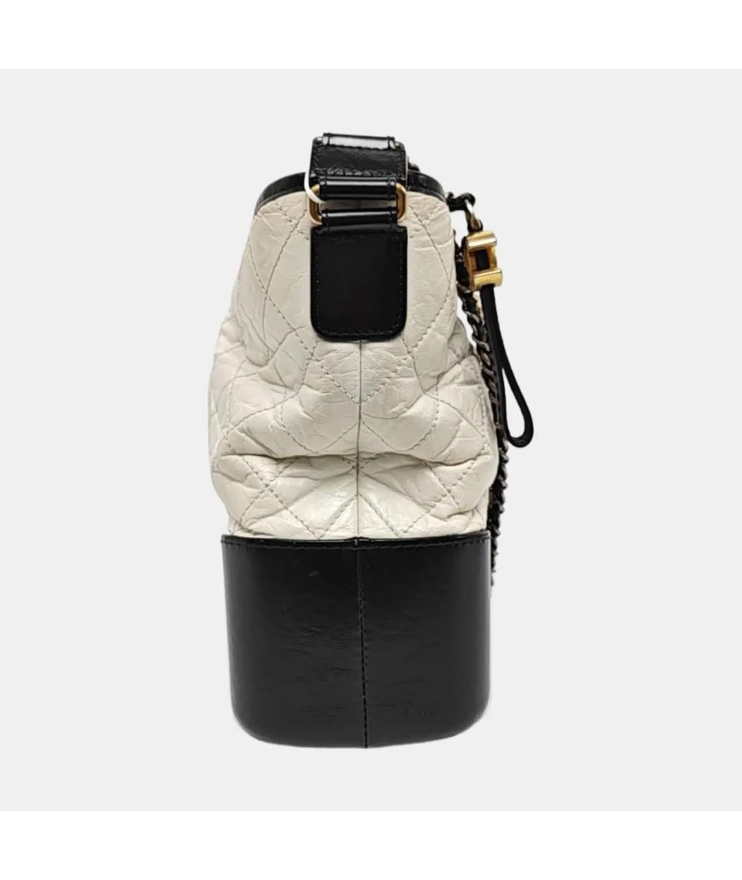 CHANEL Белая кожаная сумка через плечо, фото 3