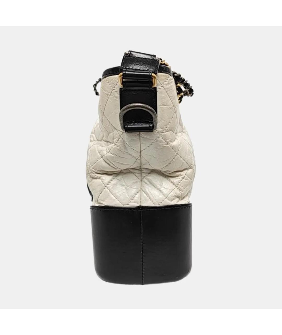 CHANEL Белая кожаная сумка через плечо, фото 2