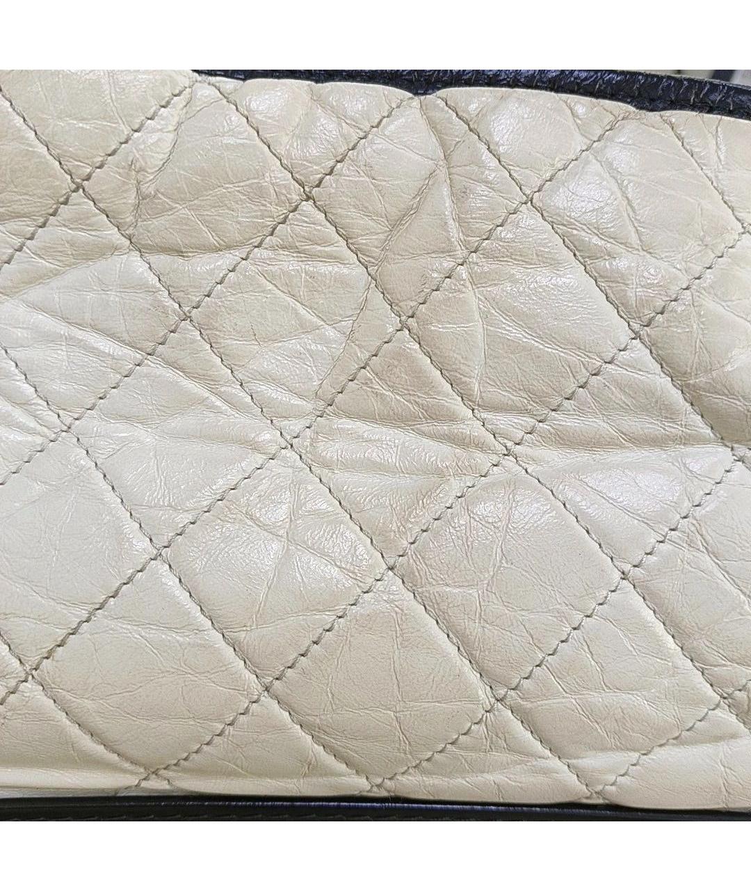 CHANEL Белая кожаная сумка через плечо, фото 7
