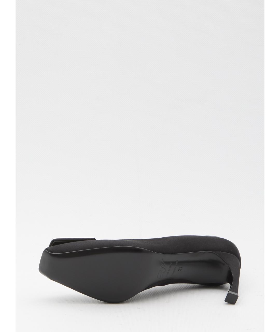 ROGER VIVIER Черные текстильные туфли, фото 4