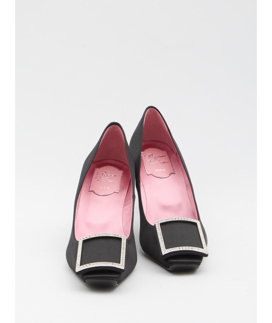 ROGER VIVIER Черные текстильные туфли, фото 5