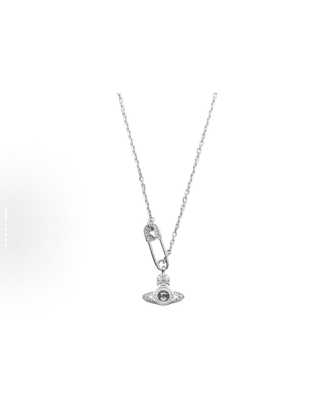 VIVIENNE WESTWOOD Серебряное металлическое колье, фото 2