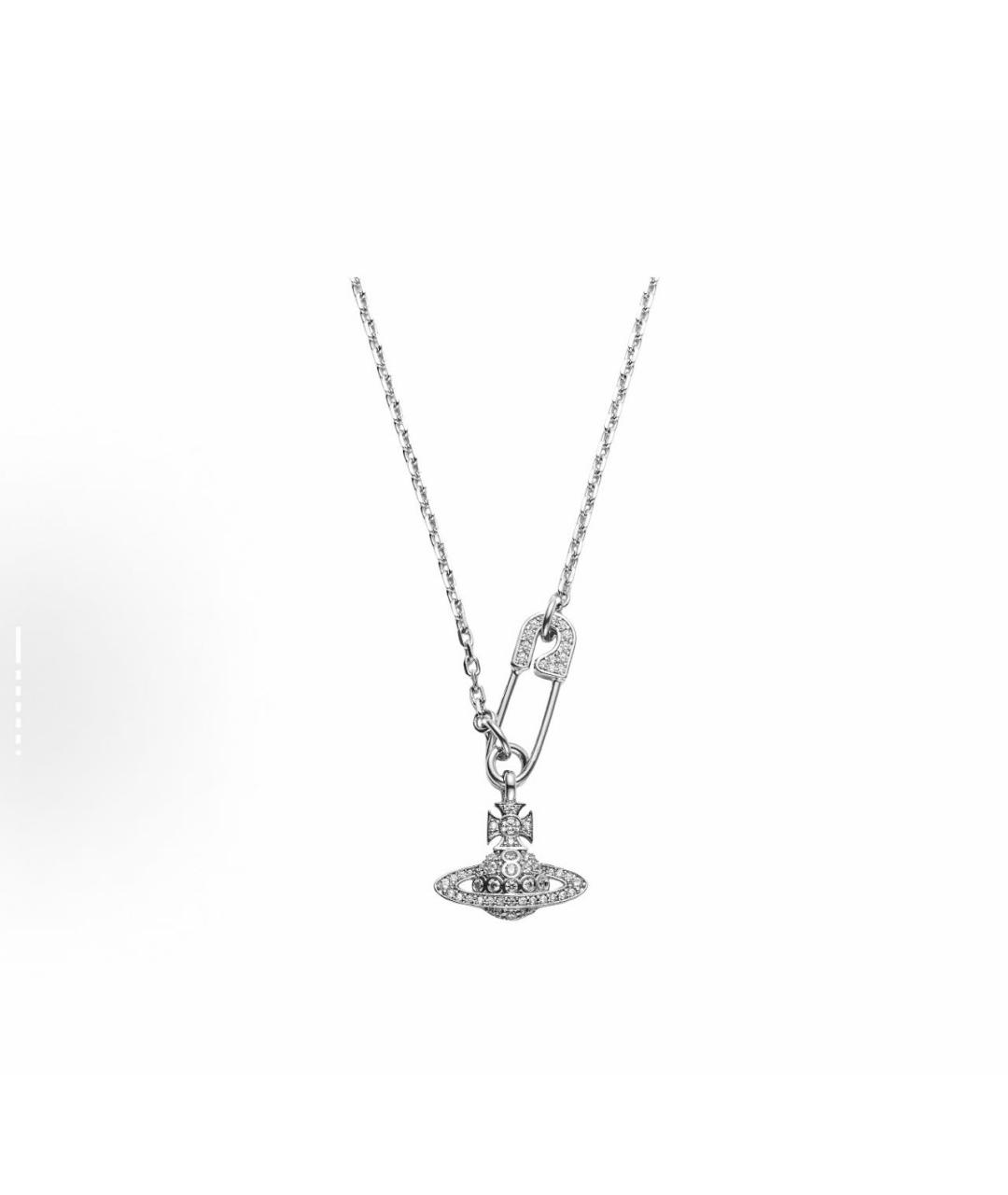 VIVIENNE WESTWOOD Серебряное металлическое колье, фото 5