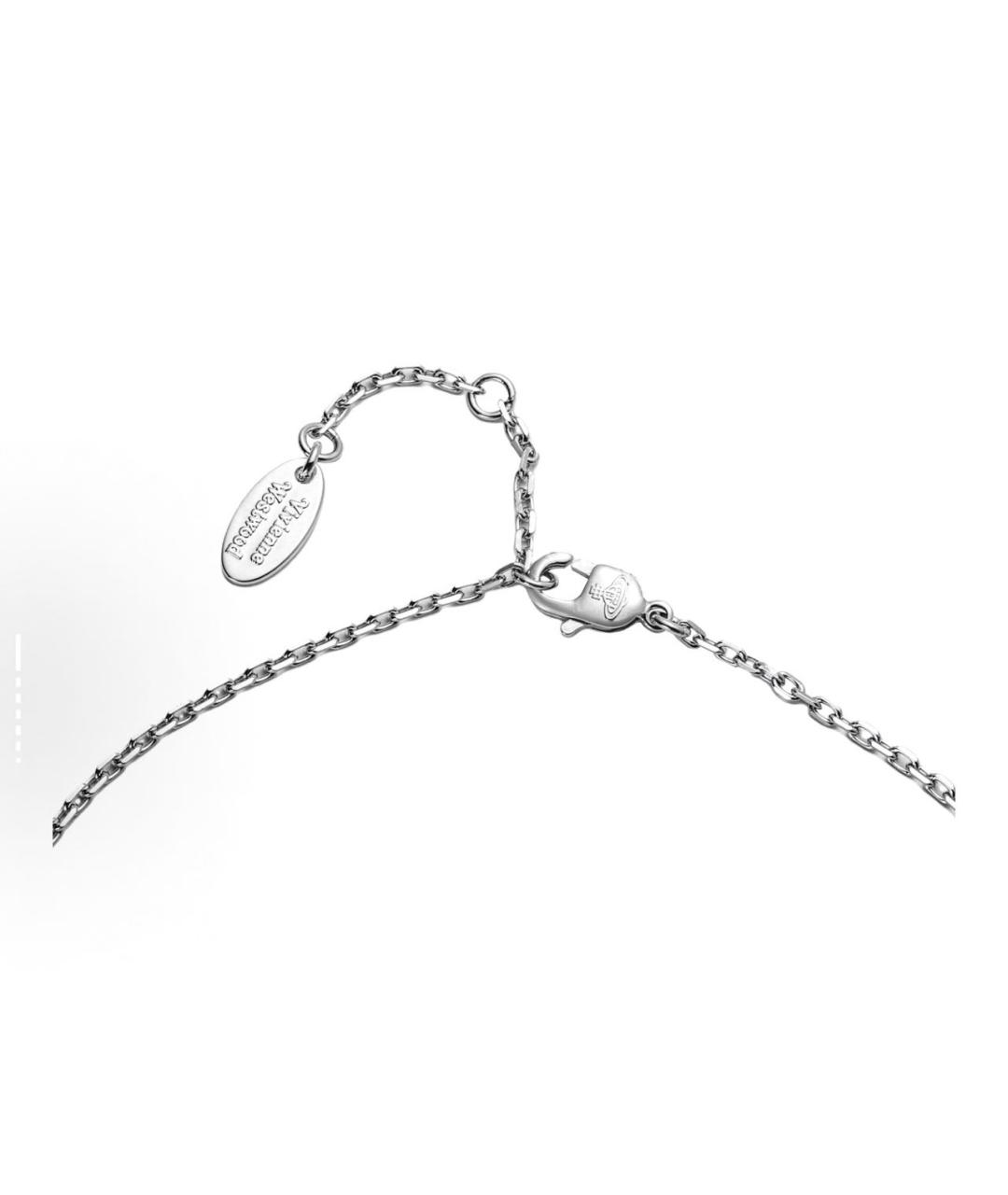 VIVIENNE WESTWOOD Серебряное металлическое колье, фото 4