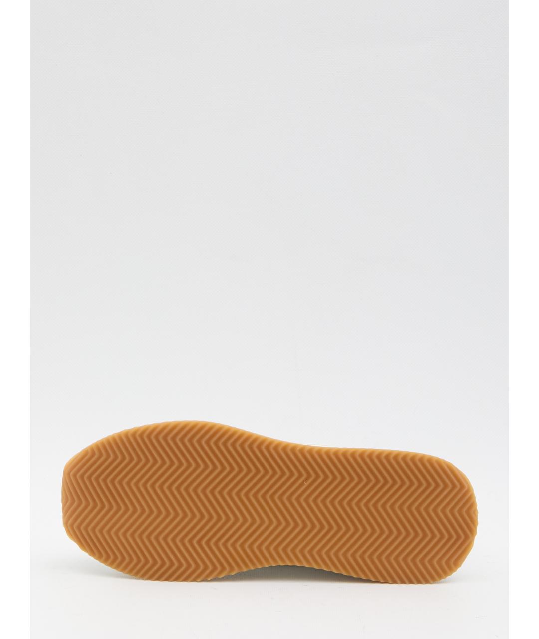 DOLCE&GABBANA Белые кожаные низкие кроссовки / кеды, фото 4