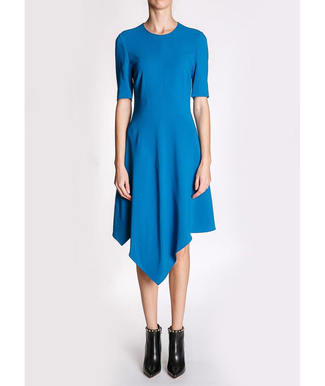 STELLA MCCARTNEY Синее вискозное коктейльное платье, фото 2