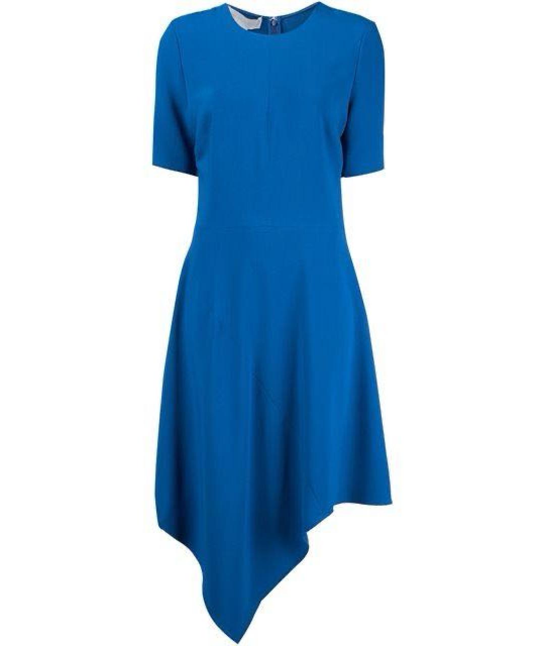 STELLA MCCARTNEY Синее вискозное коктейльное платье, фото 1