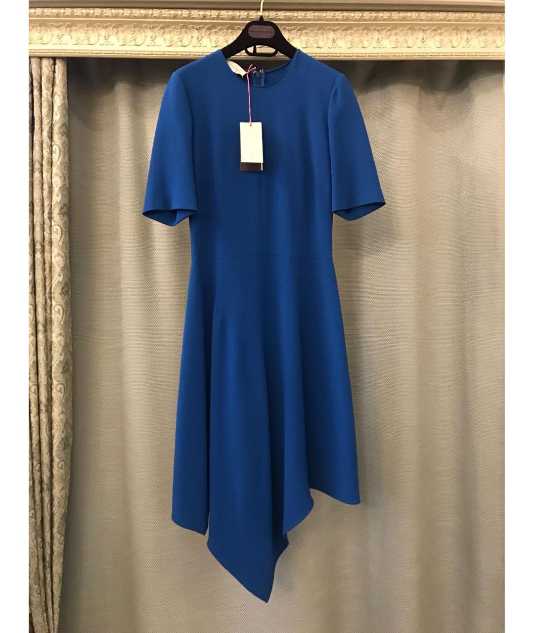 STELLA MCCARTNEY Синее вискозное коктейльное платье, фото 6