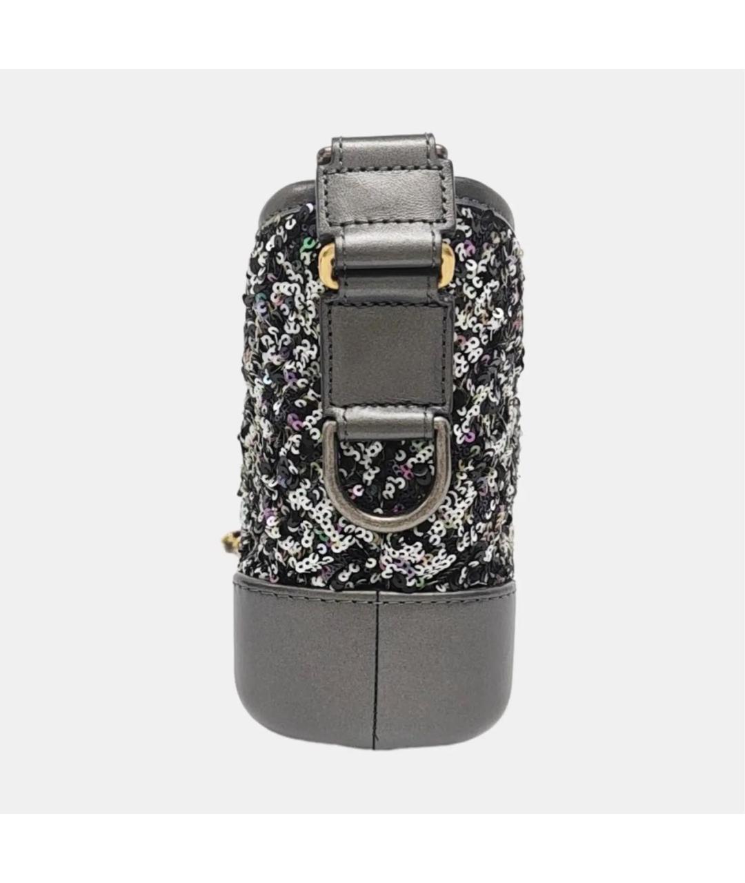 CHANEL Серая кожаная сумка через плечо, фото 2