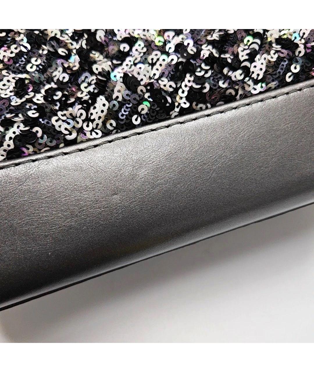 CHANEL Серая кожаная сумка через плечо, фото 7