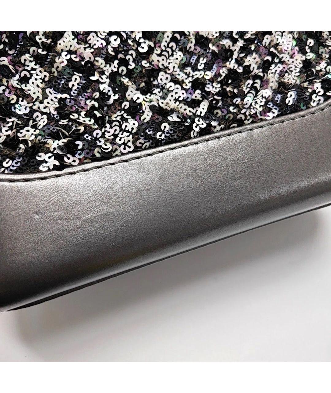 CHANEL Серая кожаная сумка через плечо, фото 8