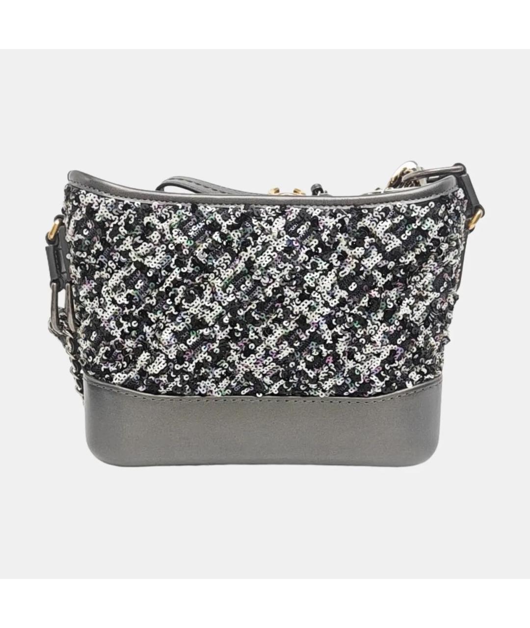 CHANEL Серая кожаная сумка через плечо, фото 4