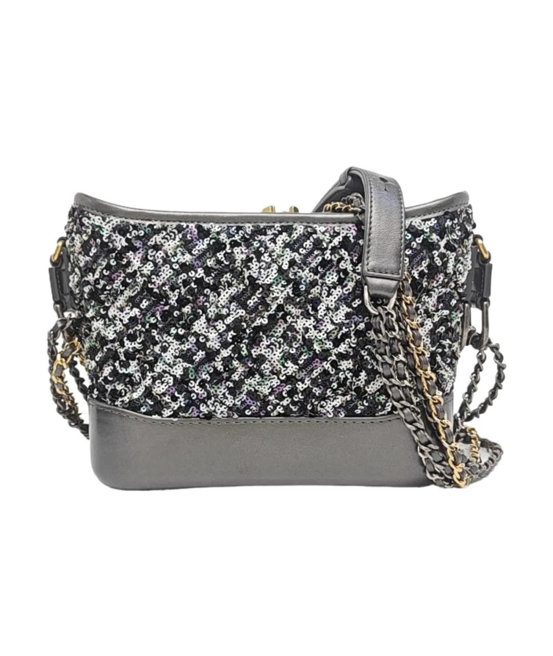 CHANEL Серая кожаная сумка через плечо, фото 1