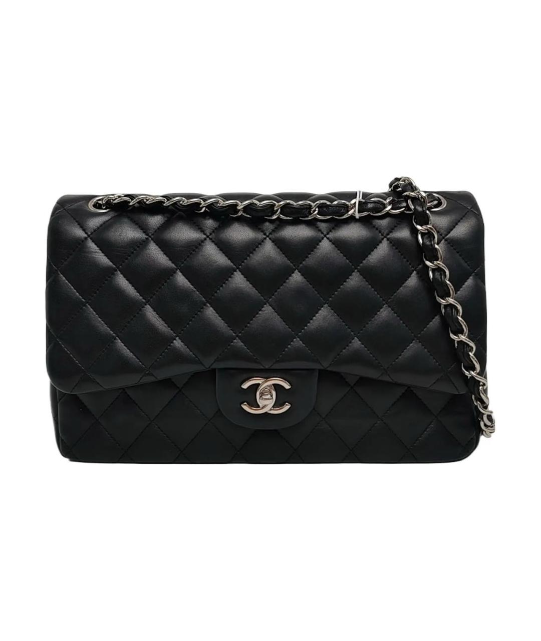 CHANEL Черная кожаная сумка через плечо, фото 1