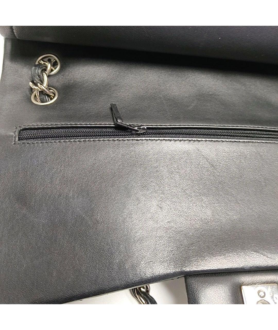 CHANEL Черная кожаная сумка через плечо, фото 7