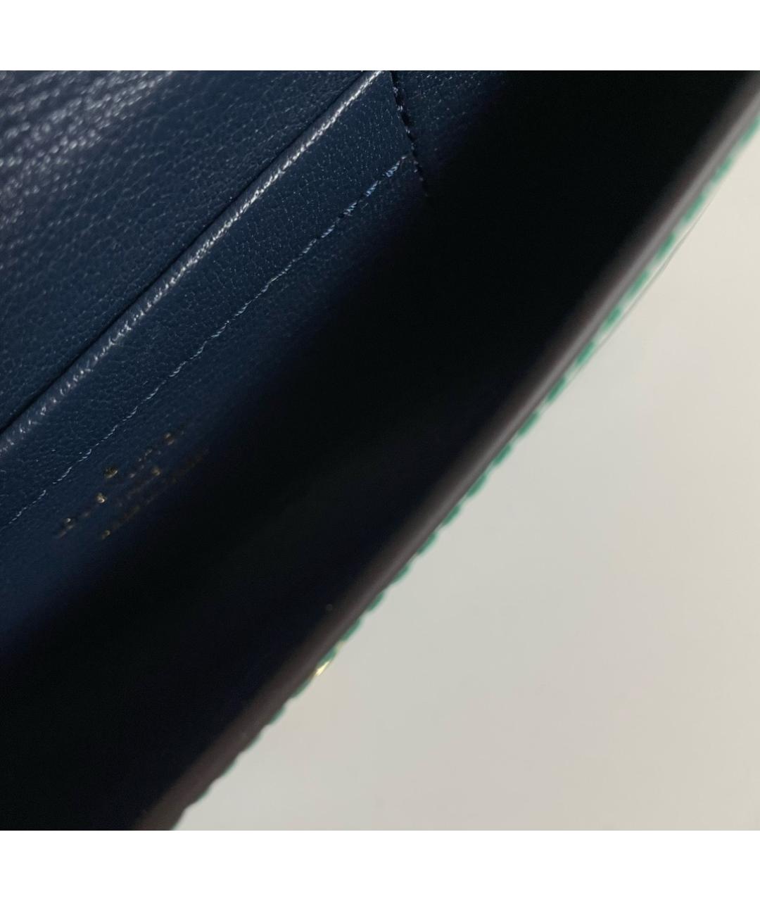 LOUIS VUITTON Зеленая кожаная сумка через плечо, фото 8