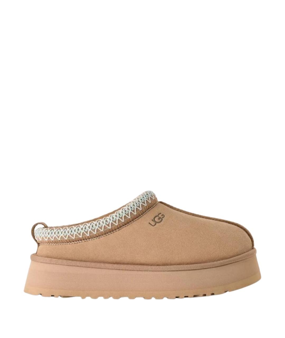 UGG AUSTRALIA Бежевые замшевые сабо, фото 1