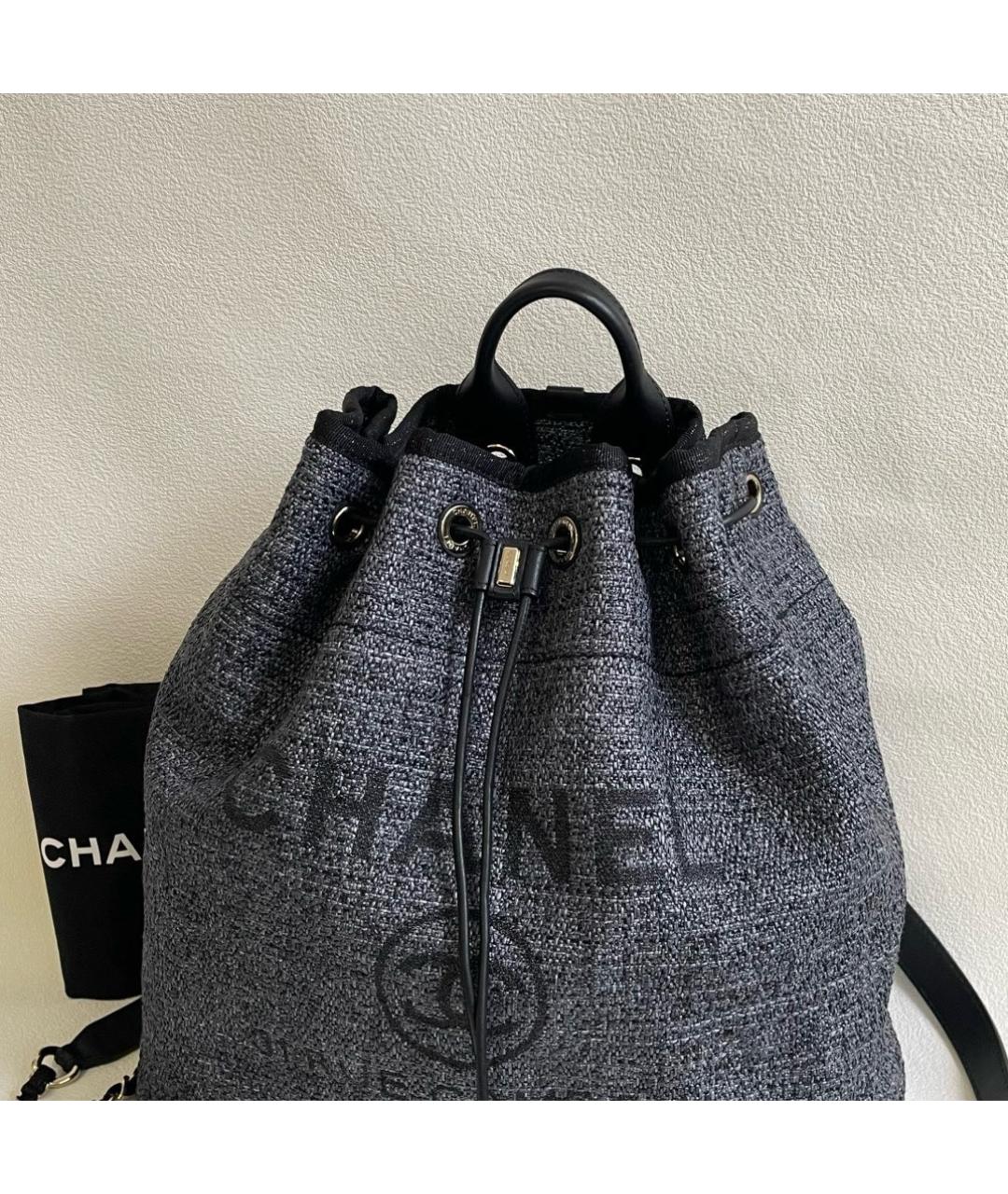 CHANEL Серый деним рюкзак, фото 2