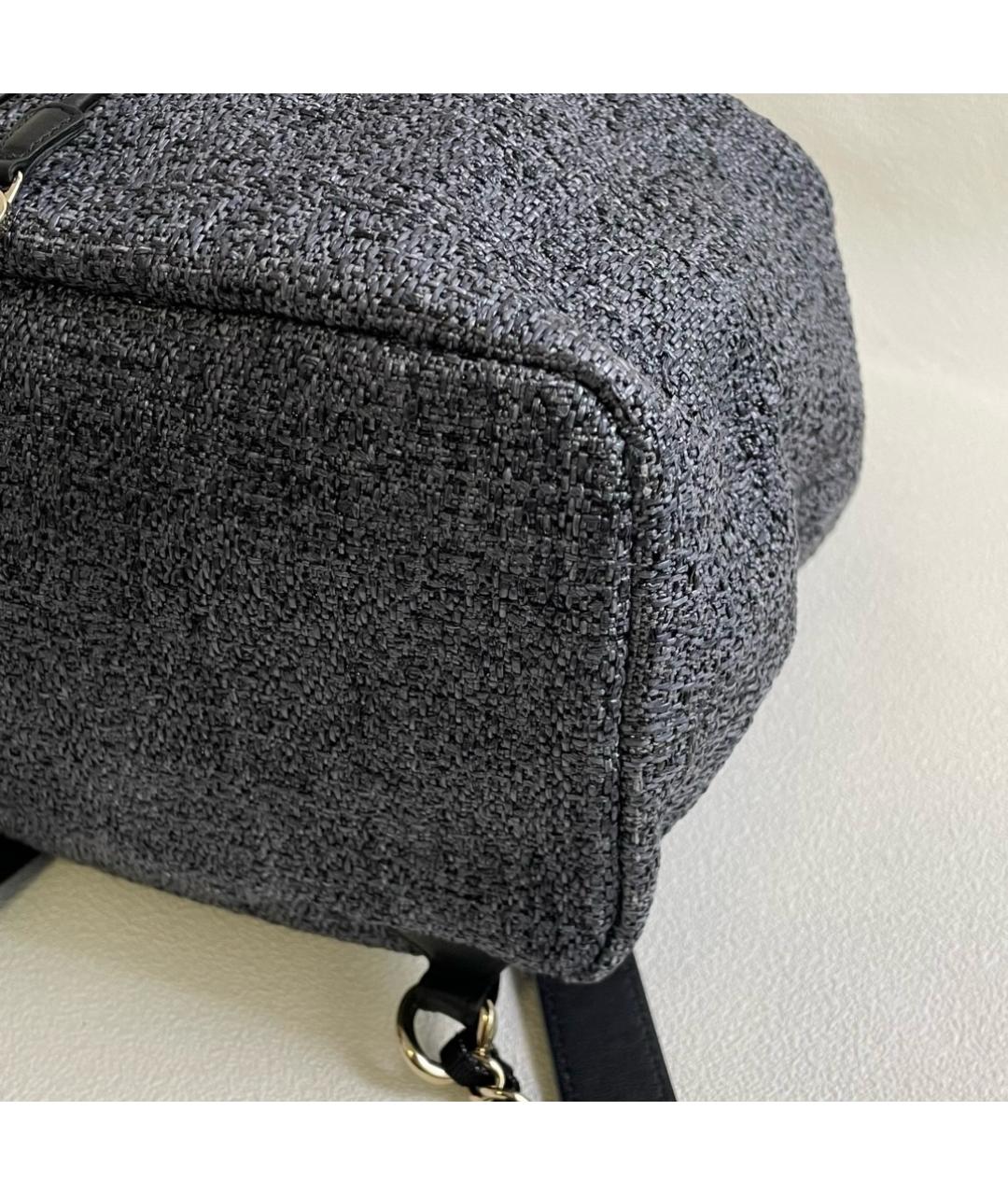 CHANEL Серый деним рюкзак, фото 6