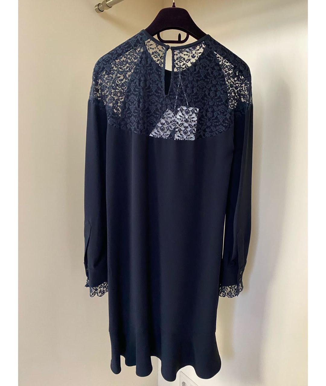 STELLA MCCARTNEY Темно-синее вискозное коктейльное платье, фото 6