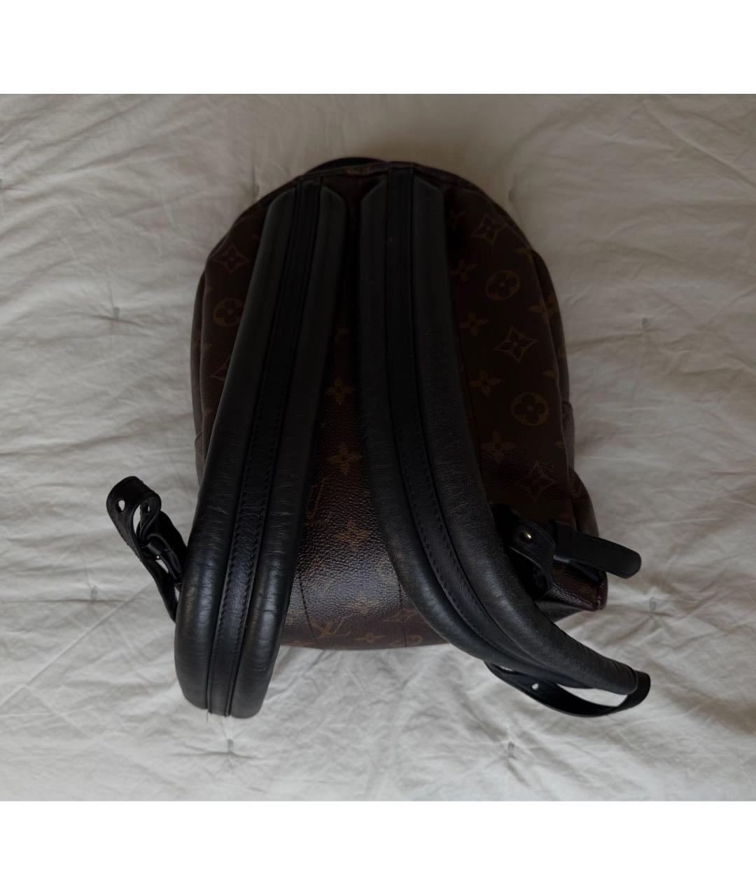 LOUIS VUITTON Коричневый кожаный рюкзак, фото 3