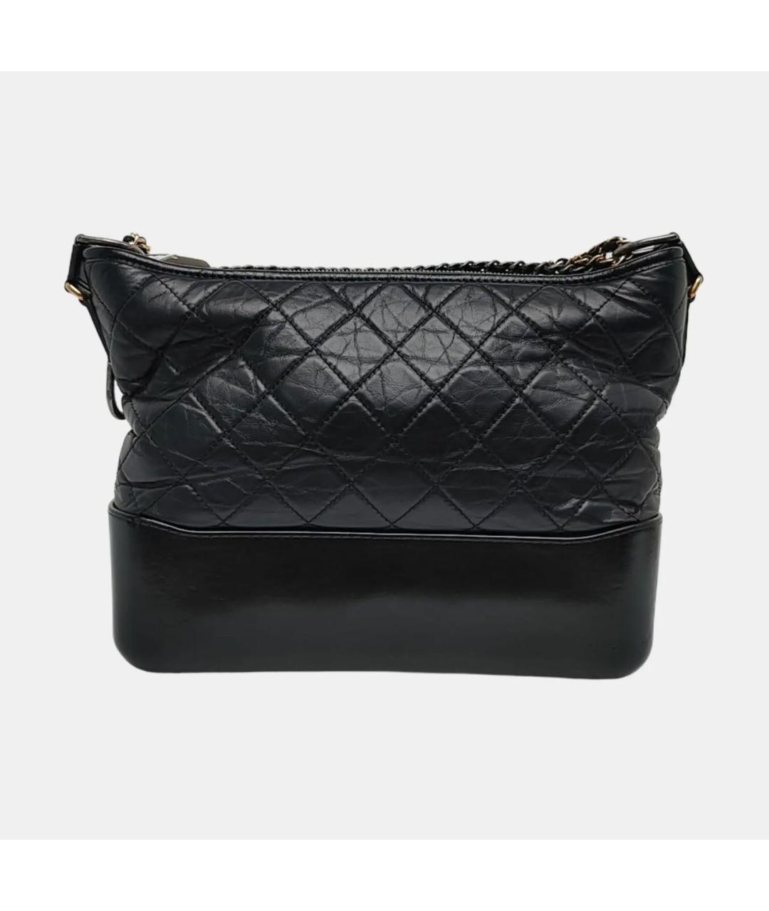 CHANEL Черная кожаная сумка через плечо, фото 4