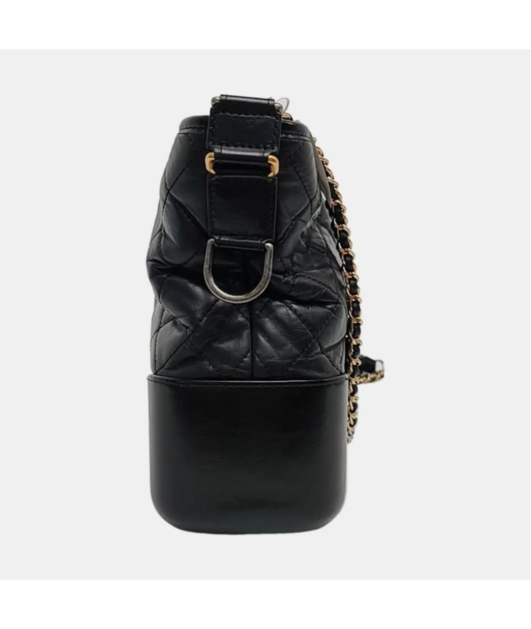 CHANEL Черная кожаная сумка через плечо, фото 2