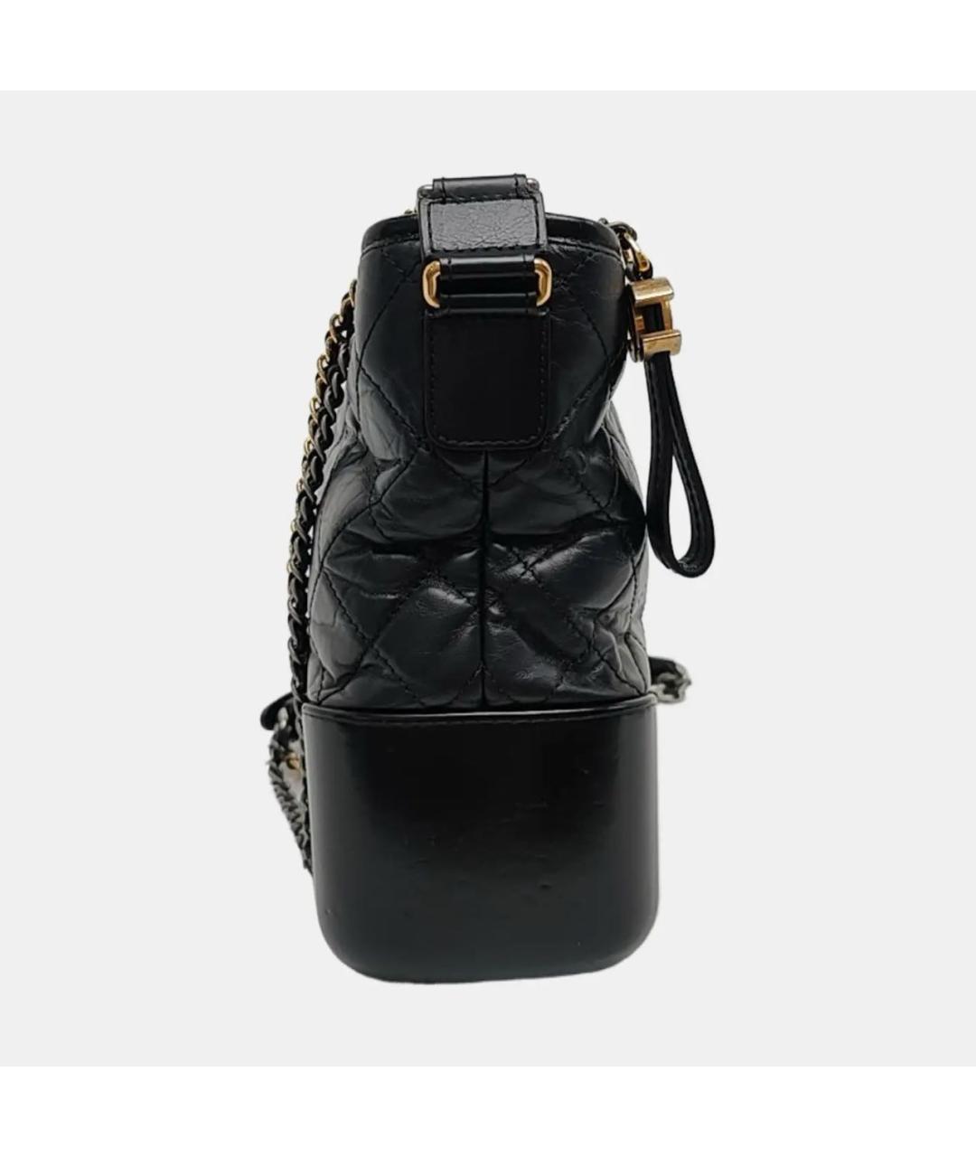 CHANEL Черная кожаная сумка через плечо, фото 3