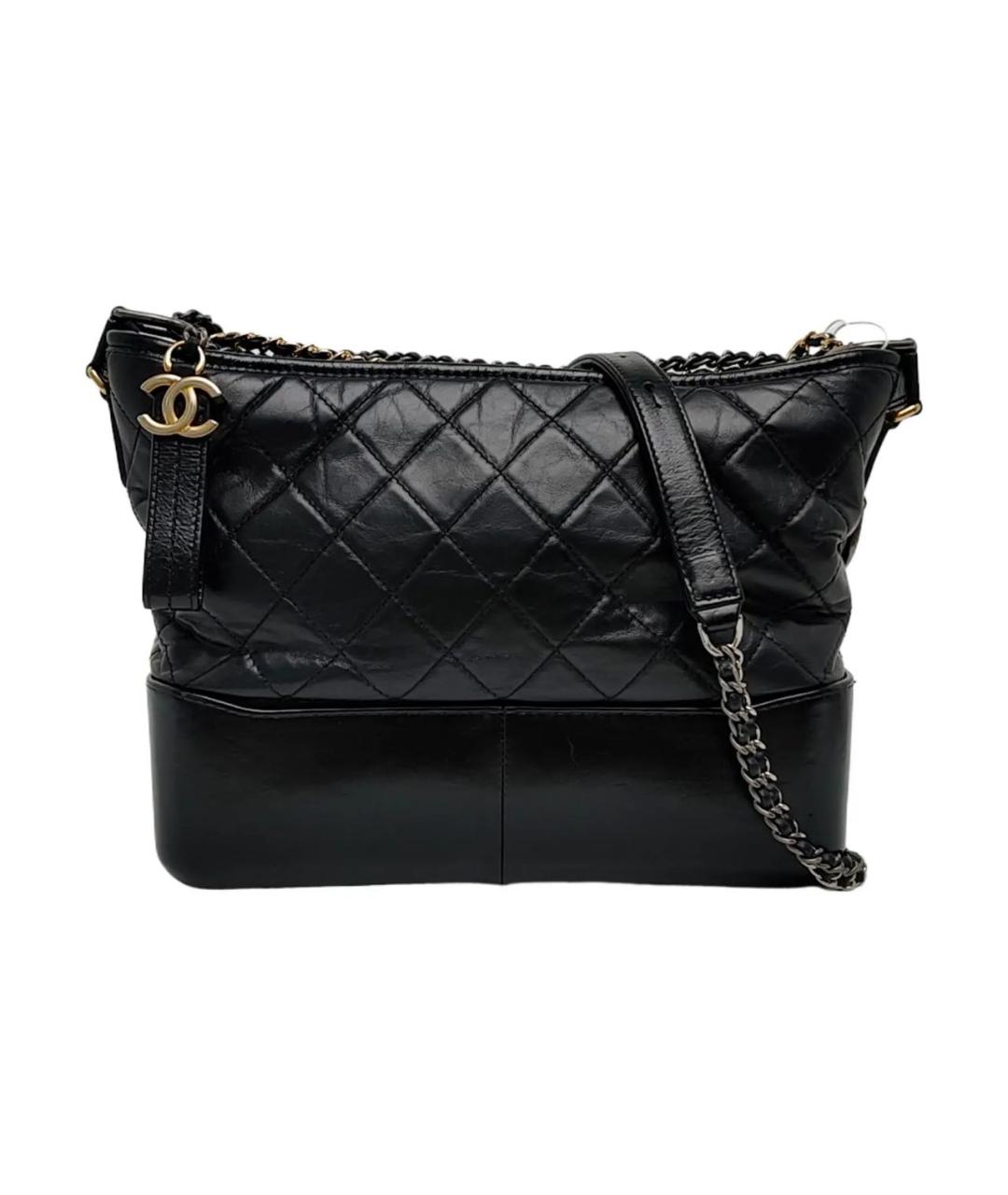 CHANEL Черная кожаная сумка через плечо, фото 1