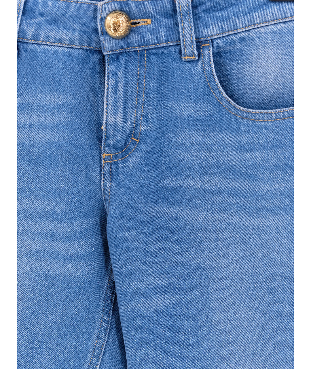 GUCCI Голубые хлопко-эластановые джинсы клеш, фото 3