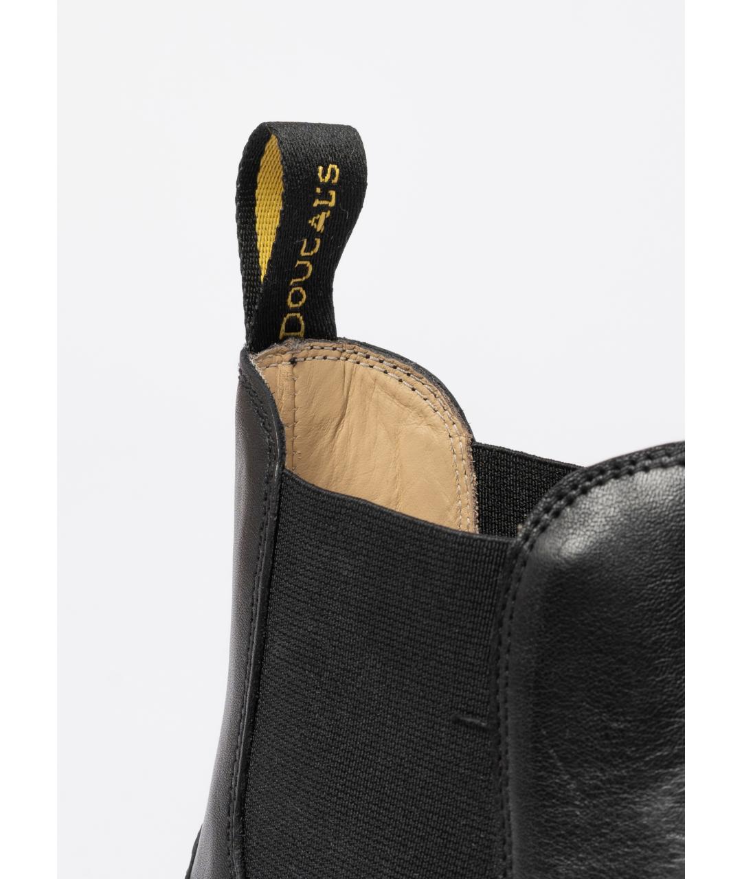 DOUCAL'S Черные кожаные полусапоги, фото 4