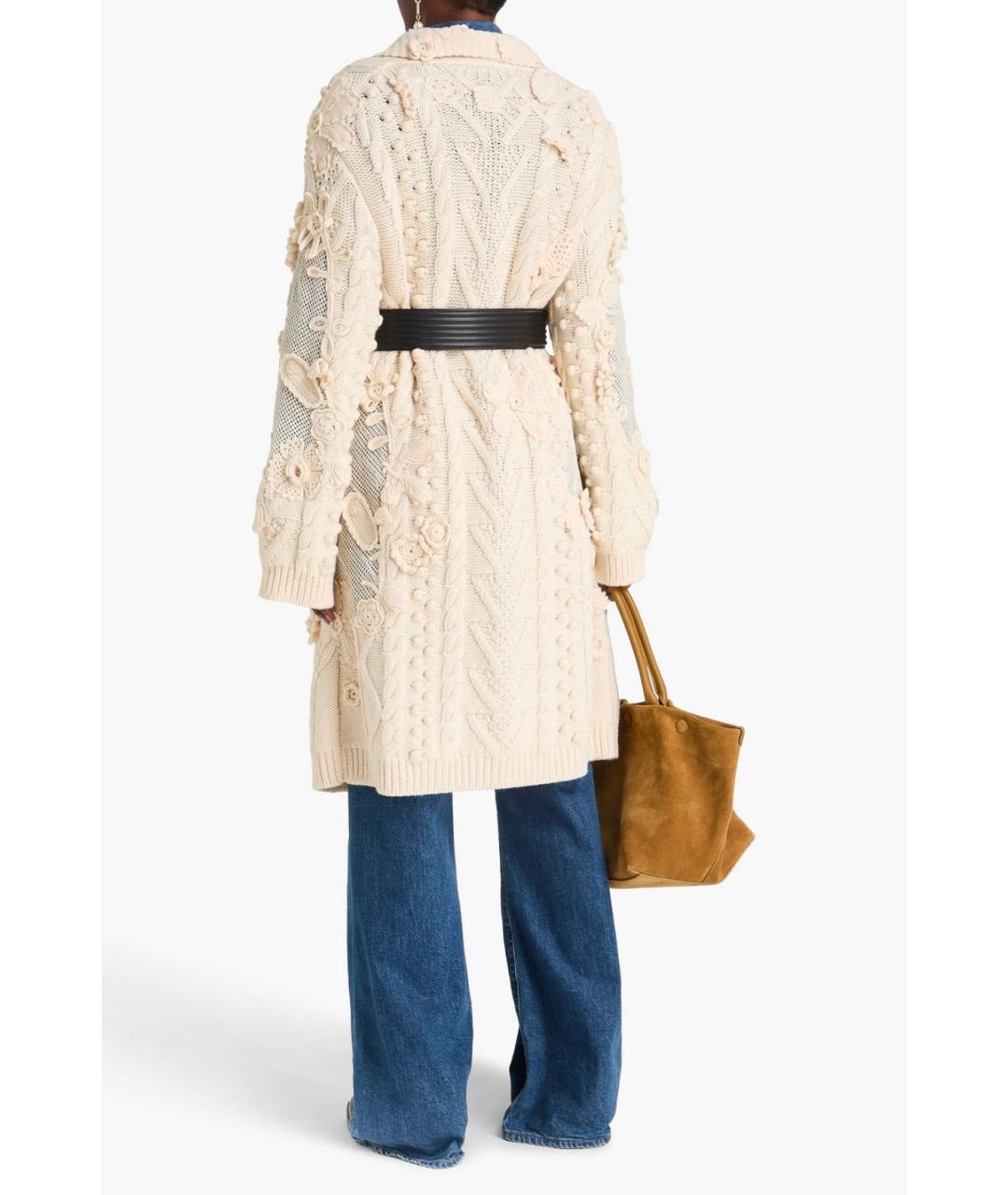 VALENTINO Бежевый шерстяной кардиган, фото 3