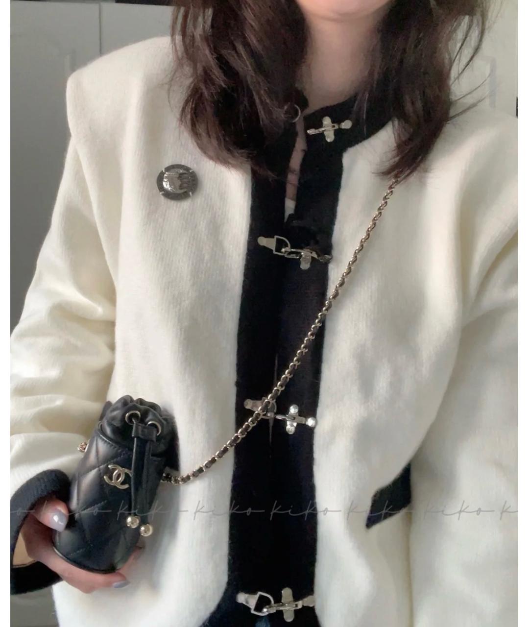 CHANEL Черная кожаная сумка через плечо, фото 8